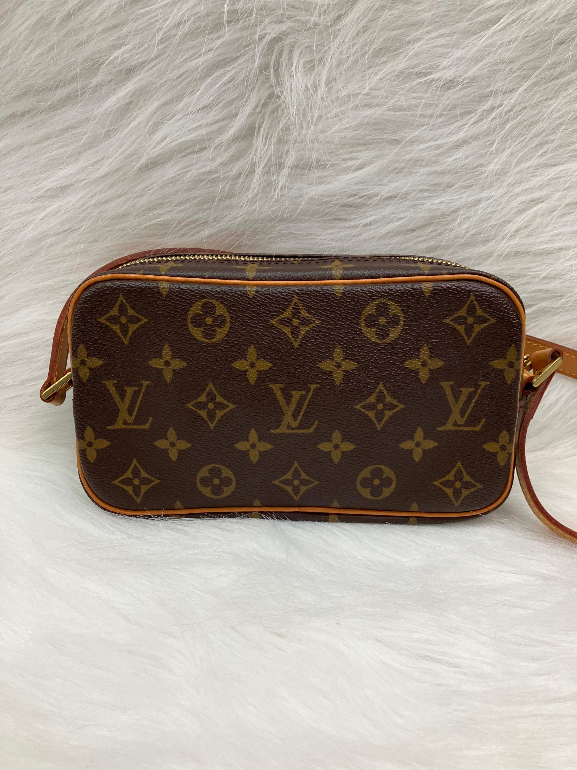 Vintage Louis Vuitton Eva Clutch Crossbody Bag Hand Bag 